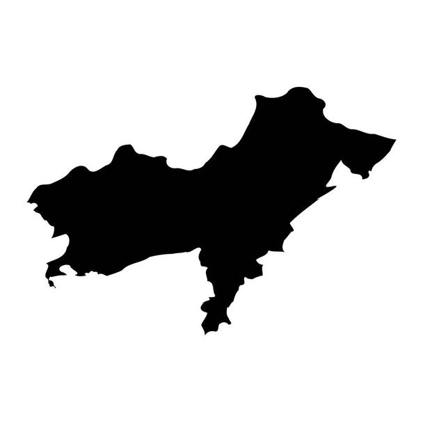 Orán provincia mapa, división administrativa de Argelia. - Vector, Imagen