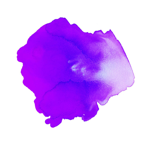 Handmade illustration of purple watercolor - Photo, Image