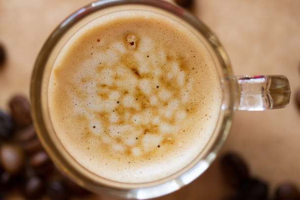 Kopje koffie met biscotti latte - Foto, afbeelding
