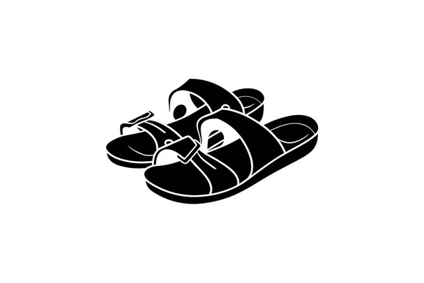 Hiking Gear Zapatos y calzado Color plano Conjunto de iconos aislado sobre fondo blanco ilustración vectorial de color plano Pixel perfecta - Vector, Imagen