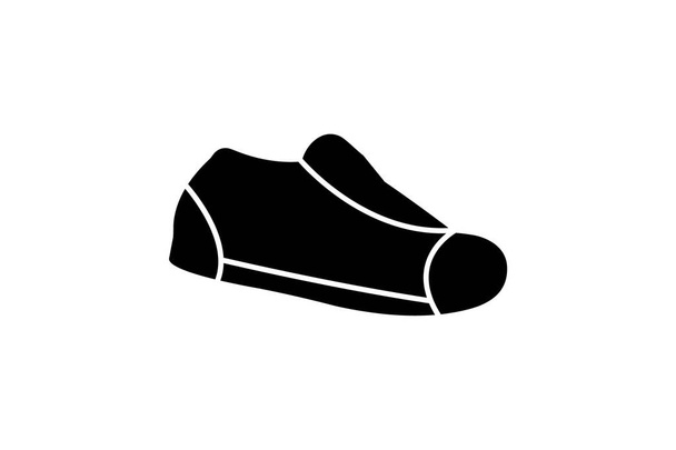 Zapatillas bordadas rojas Zapatos y calzado de mujer Conjunto de iconos de color plano aislado sobre fondo blanco ilustración vectorial de color plano Pixel perfecta - Vector, imagen