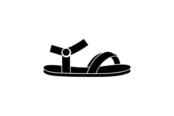 Leopar Topukları Pompa Kadın Ayakkabıları ve Düz Renk Simgesi Beyaz arkaplan düz renk çizimi pikseli mükemmel - Vektör, Görsel