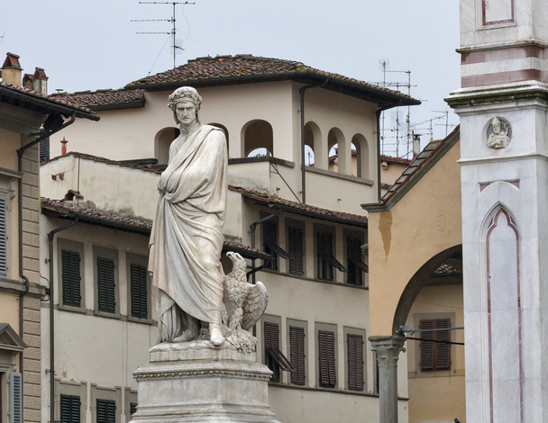 Dante socha ve Florencii, Itálie - Fotografie, Obrázek