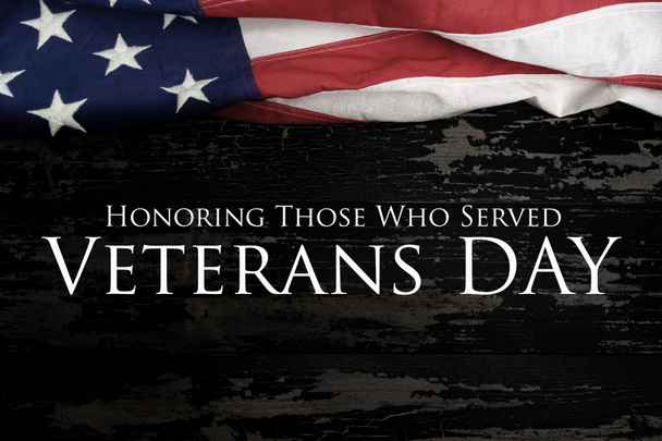 Veterans Day Saludo Estados Unidos de América. Foto de alta calidad - Foto, Imagen