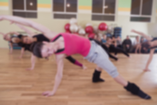 Dance class for women blur background - Foto, Bild