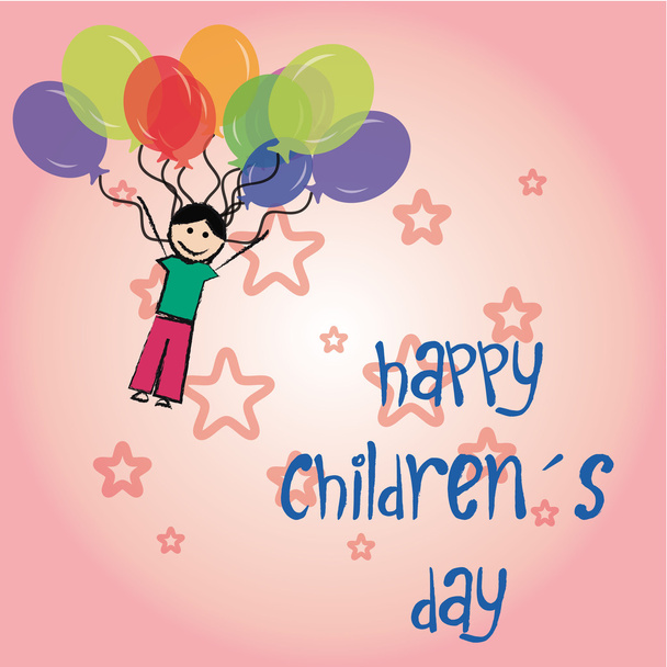 happy children's day - Vector, Image