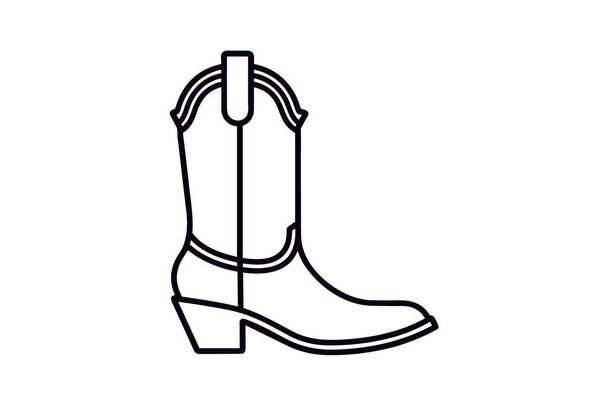 Kahverengi Chukka Çizmeleri Ayakkabı ve Ayakkabı Düz Renk Simgesi seti beyaz arkaplan düz renk çizimi mükemmel - Vektör, Görsel