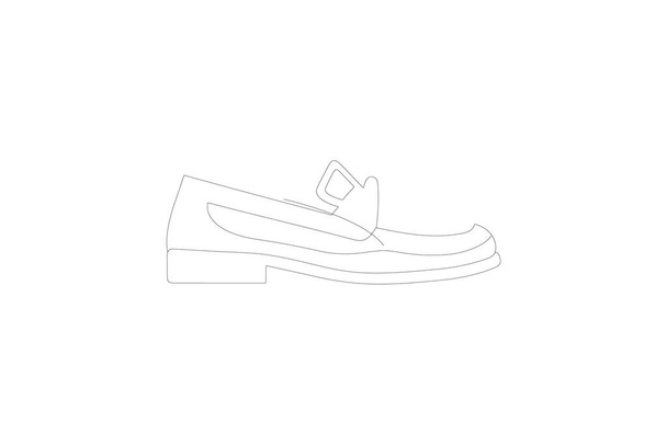 Розовый балет Квартиры Женская обувь и обувь Плоский цвет икона набор изолирован на белом фоне плоский цвет вектор иллюстрации Pixel идеально - Вектор,изображение