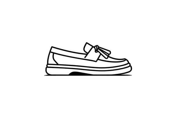 Botines de tacón de bloque Zapatos y calzado de mujer Color plano Icono conjunto aislado sobre fondo blanco vector de color plano ilustración Pixel perfecto - Vector, imagen