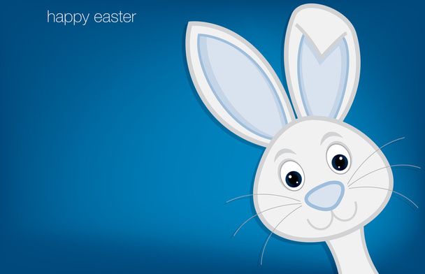 Hiding Easter Bunny card in vector format. - ベクター画像
