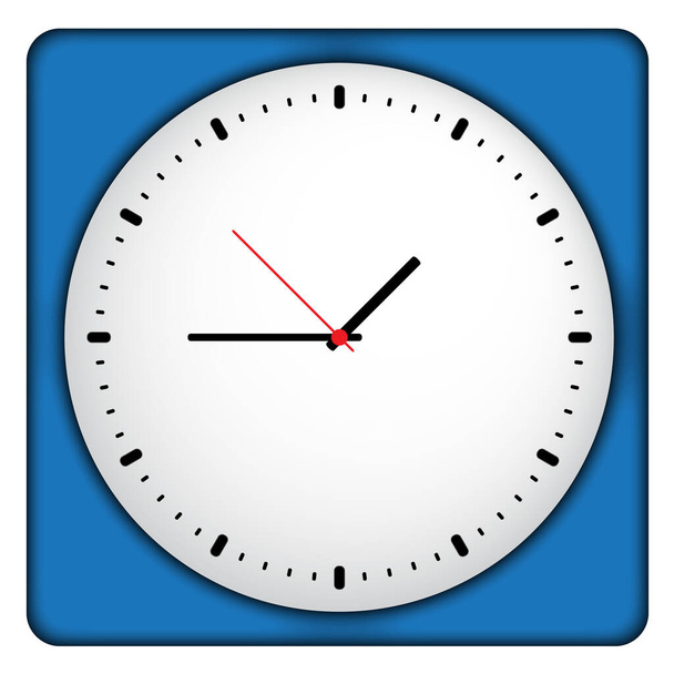 Illustration of a wall clock complete with hands - Photo, Image