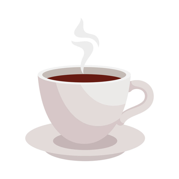 Kaffeetasse Illustration Design isoliert - Vektor, Bild