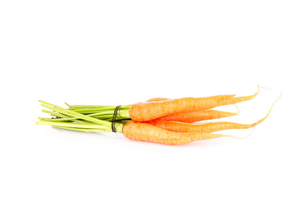 Carrots isolated on white - Foto, afbeelding