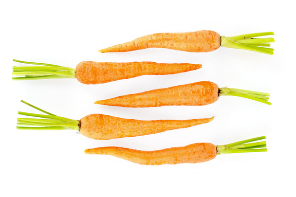 Carrots isolated on white - Fotó, kép
