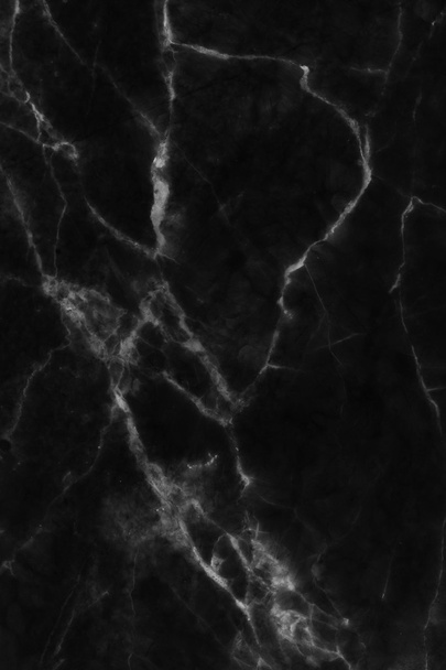 Черный мрамор с узором (естественные узоры) фон текстуры, абстрактный мраморный фон текстуры для дизайна. - Фото, изображение