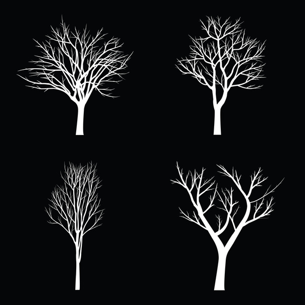 Árboles con rama muerta
 - Vector, Imagen