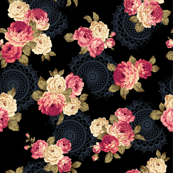 Pattern of rose, - Vector, Imagen