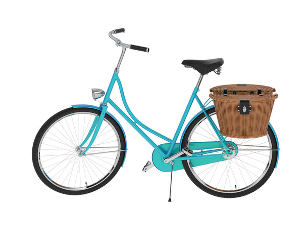 Bicicleta clásica con cestas - Foto, Imagen