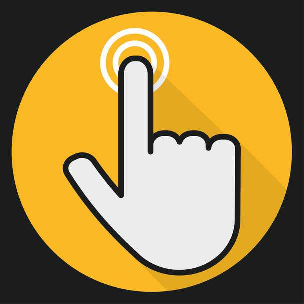Hand touch  icon - Vector, Image