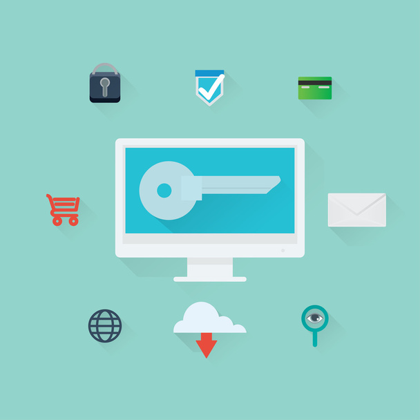 Data protection and safe browsing - Vector, Image