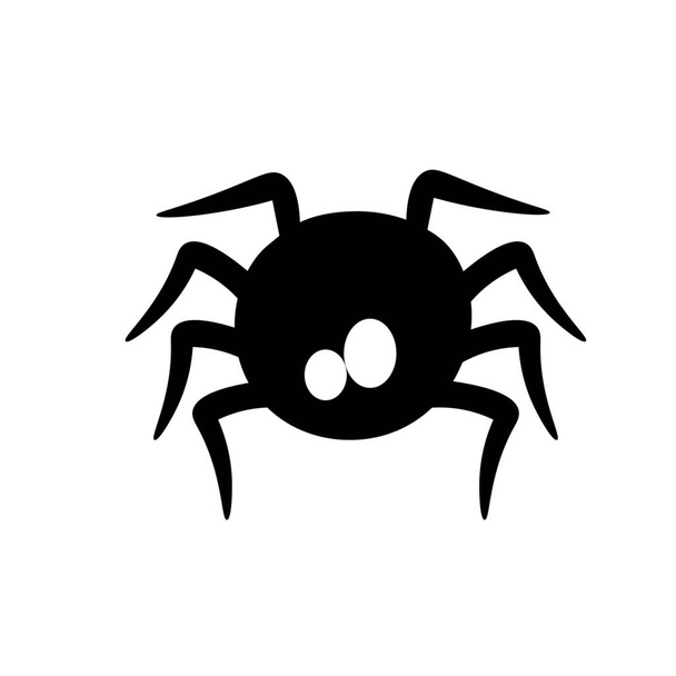 Araignée effrayante sur fond blanc - Vecteur, image