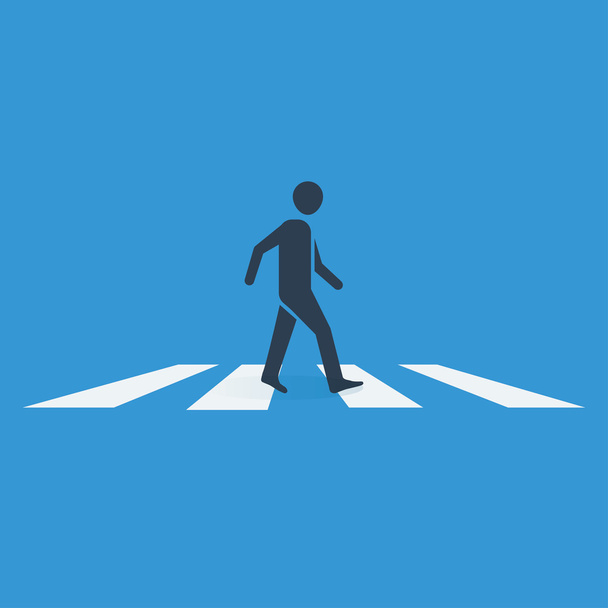 Pedestrian crossing  icon. - Vector, Image