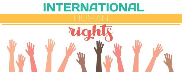 Banner pro Mezinárodní den lidských práv - Vektor, obrázek