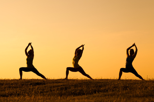 Yoga-Kriegerpose - Foto, Bild
