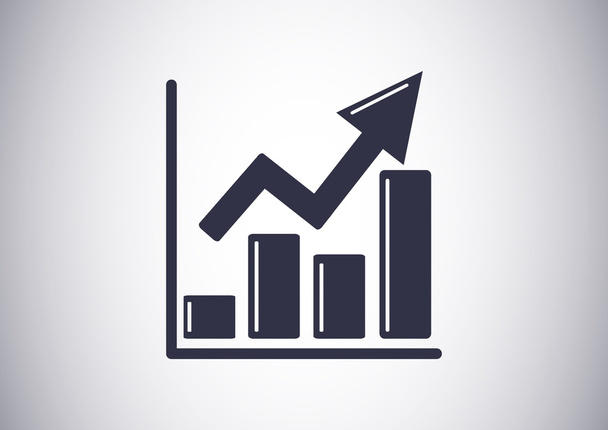 Pictograph of business graph - Vector, Image