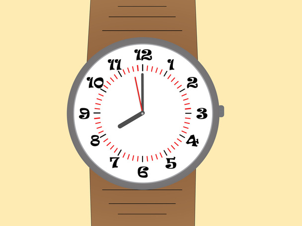 Reloj de pulsera - Vector, imagen