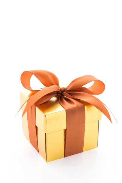 Gold gift box - Photo, Image
