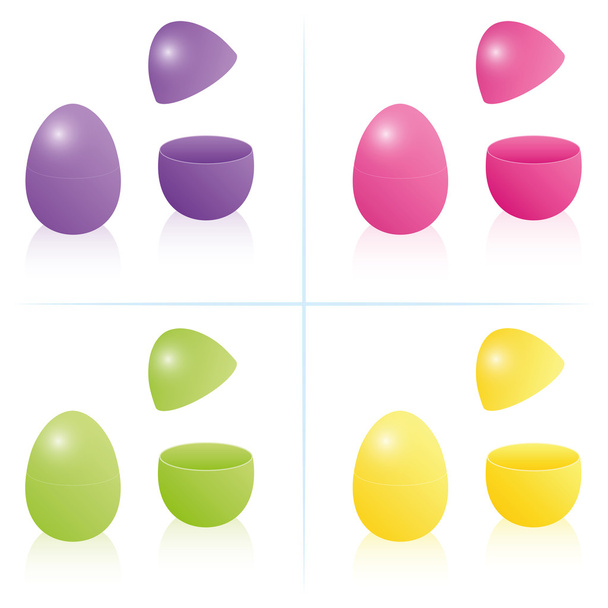 Яйцекоробка для пасхальных яиц
 - Вектор,изображение