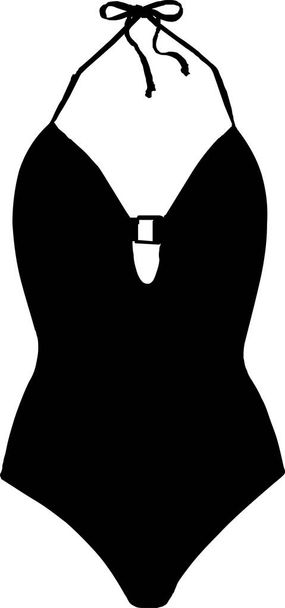Moda minimalista ícones pretos - Vetor, Imagem