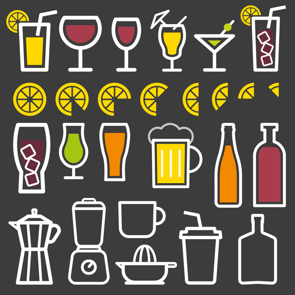 Simbolo linea icona vettoriale bevanda
 - Vettoriali, immagini