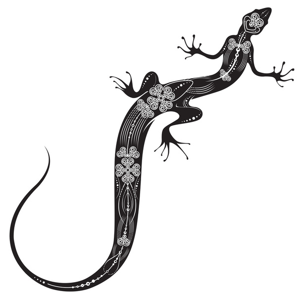 Lizard in bianco e nero
 - Vettoriali, immagini