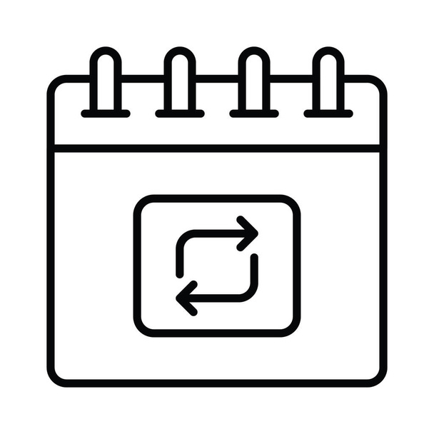 Icon of update in modern style, refresh calendar vector design - Vector, Image