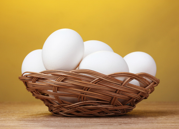 Eggs in basket - Фото, зображення