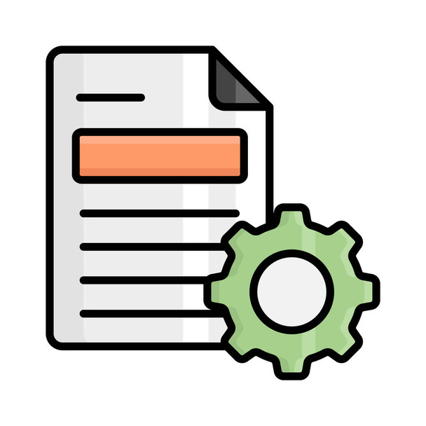 Content management vector icon in trendy style - Vektor, kép