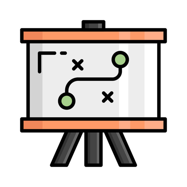 Trendy vector icon of strategic planning, tactical plan - ベクター画像