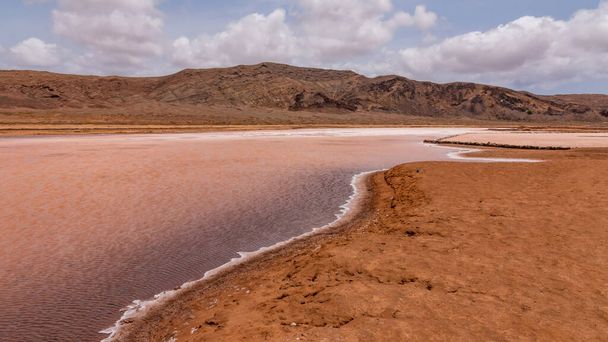 Salt deposits on the island of Sal in Cape Verde - Foto, Imagen