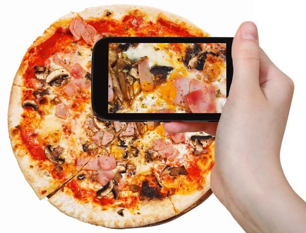 prosciutto cotto pizzayla fotoğraflarını turizm - Fotoğraf, Görsel