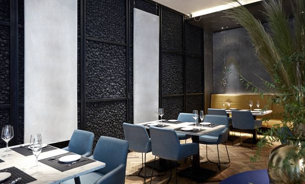 3 d render of a modern hotel restaurant - Photo, Image
