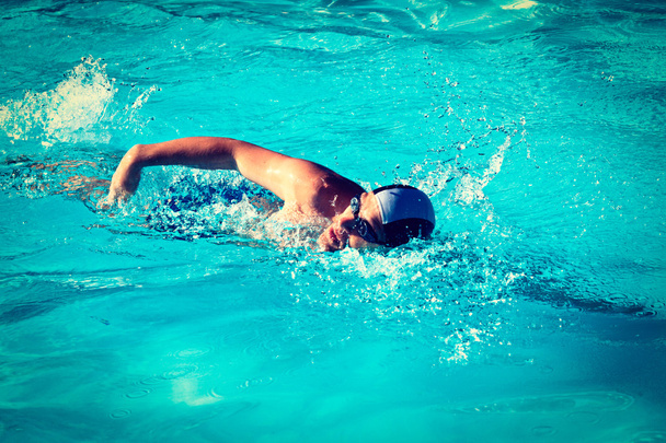 Swimming man - Photo, Image