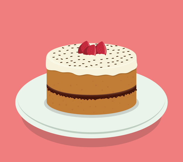 Cake design. - Vector, afbeelding