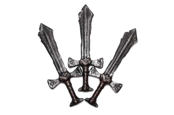 Espadas medievales aisladas sobre el blanco - Foto, Imagen