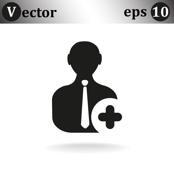 Icon of add friend contact - Vektor, obrázek