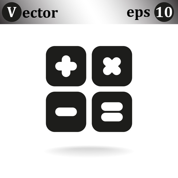 Calculator, web icon - Vector, imagen