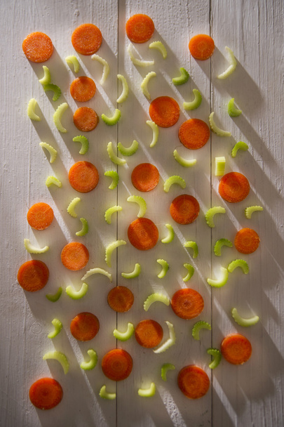 Celery and carrots - Φωτογραφία, εικόνα