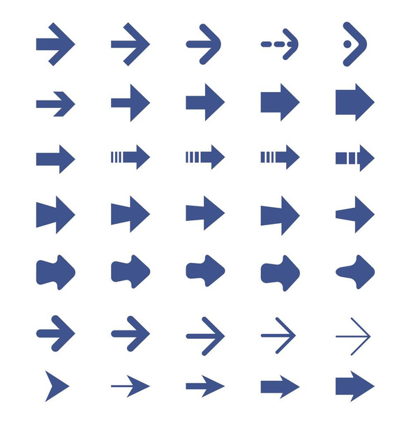 Un conjunto de muchas flechas para usted - Vector, Imagen