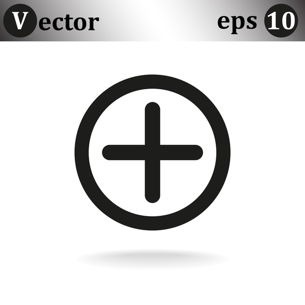 Plus sign to add the Web icon - Vektor, obrázek
